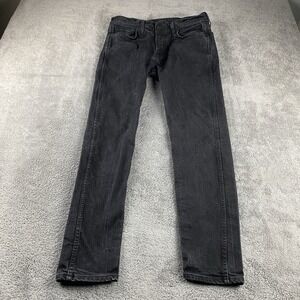 Levis‎ Line 8 Skinny Fit Jeans Mens 32x28 Black Stretch Mid Rise